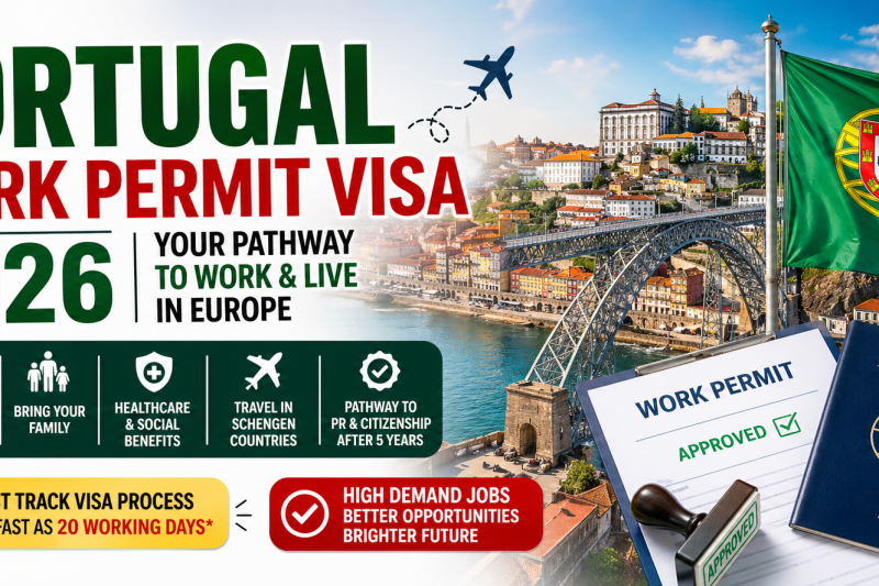 Portugal Work Permit Visa 2026 – Complete Guide for Bangladeshis